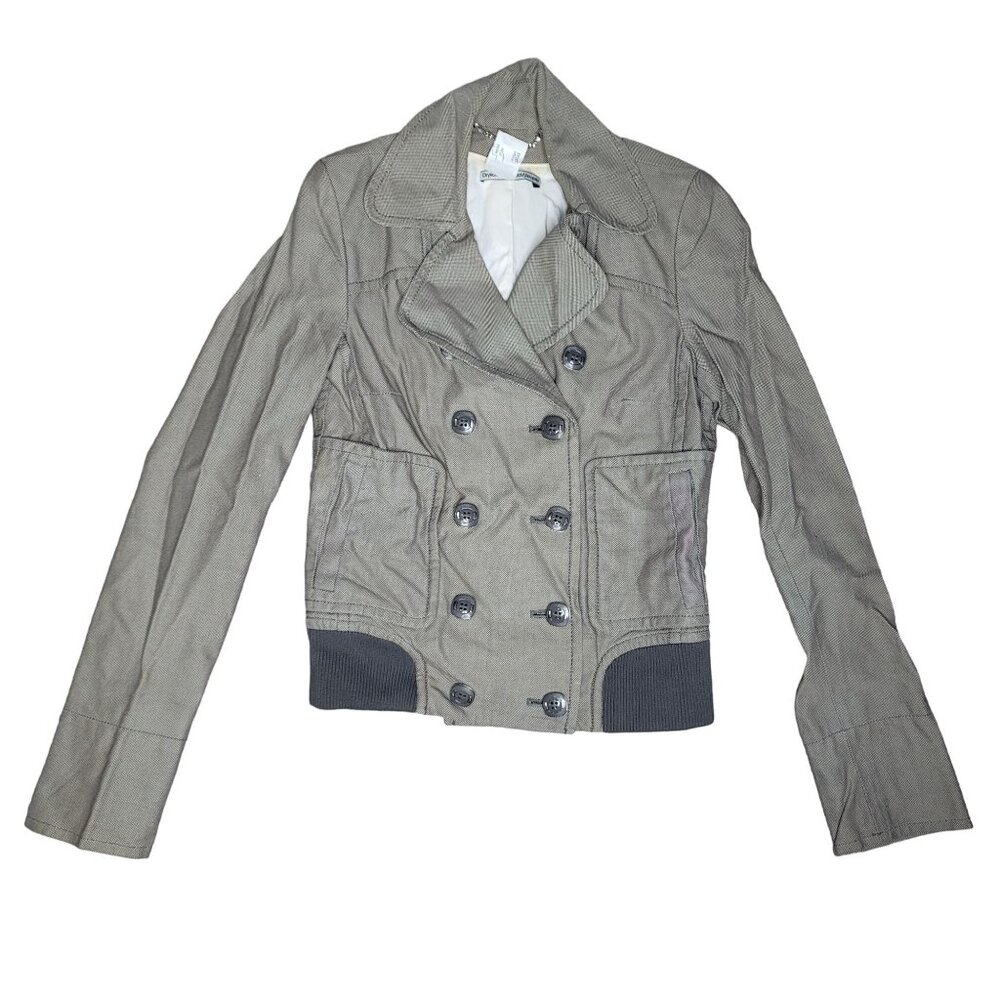 Drykorn for beautiful people jacket double breasted collared checkered size S